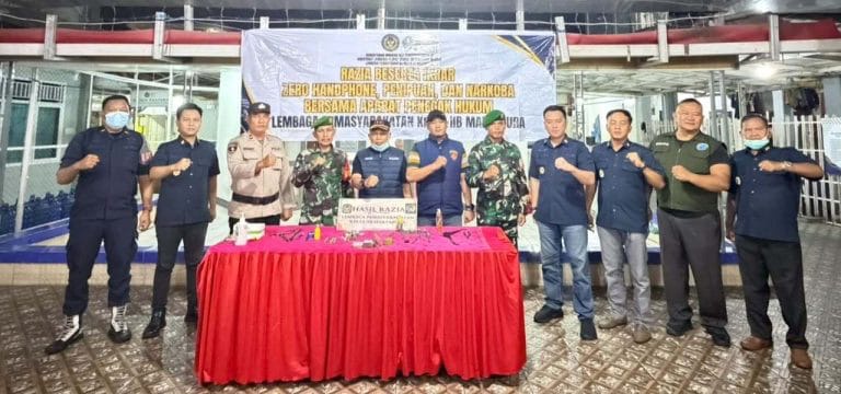 Komitmen Zero Handphone, Narkoba, dan Penipuan: Razia Gabungan Lapas Martapura Libatkan TNI-Polri
