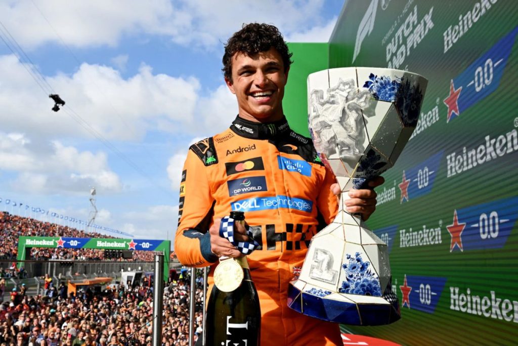 Lando Norris Raih Kemenangan di GP Belanda, Verstappen Alami Kecelakaan