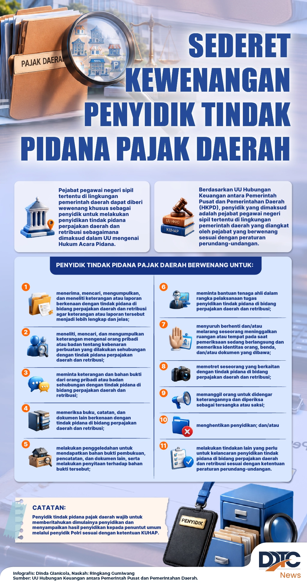Mengenal Kewenangan Penyidik dalam Tindak Pidana Pajak Daerah