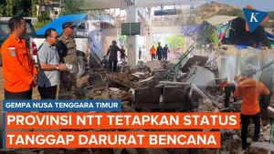 NTT Tetapkan Status Tanggap Darurat Bencana Gempa M 7,7, Bantuan Mengalir