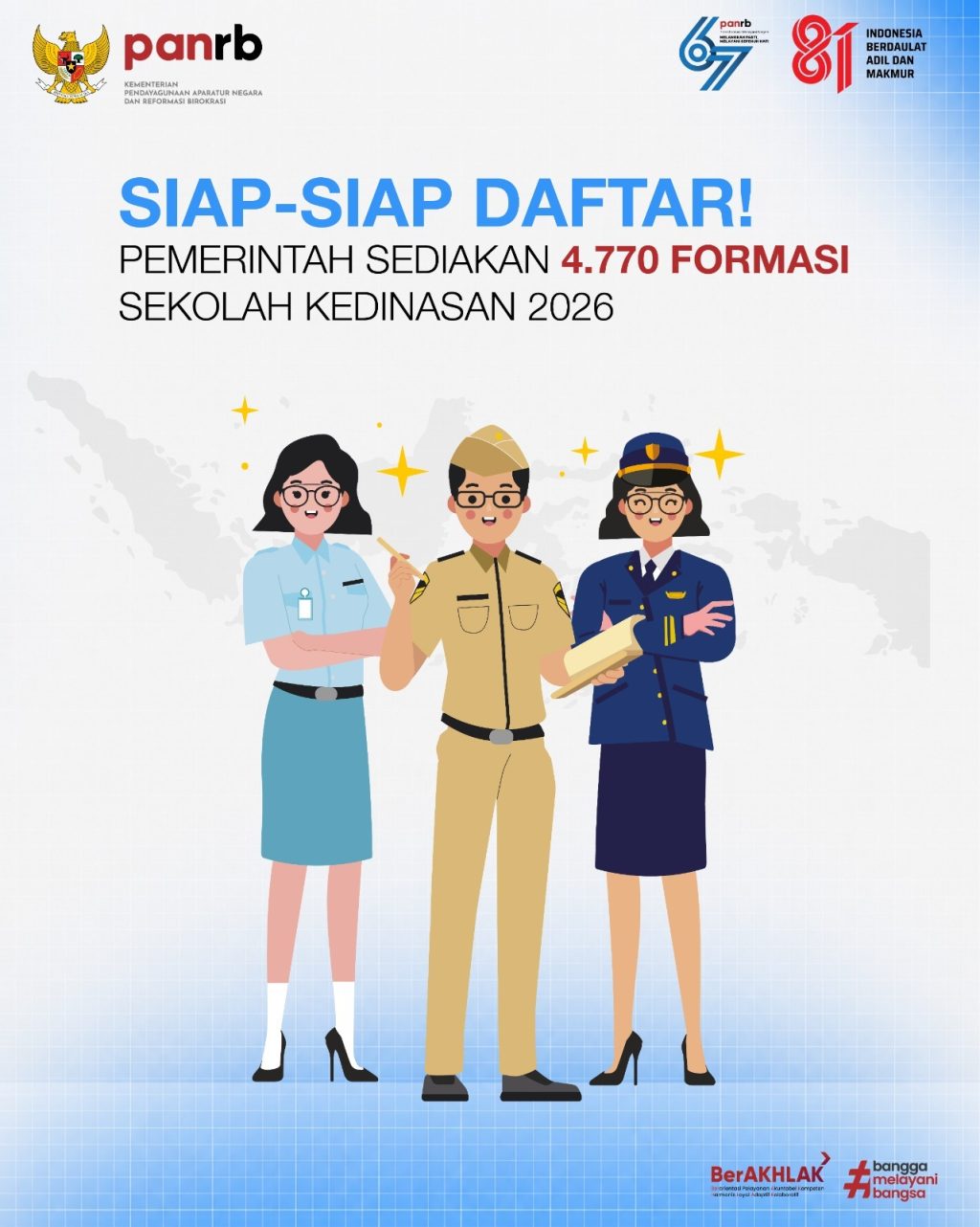 Pemerintah Siapkan 4.770 Formasi CPNS untuk Sekolah Kedinasan 2026