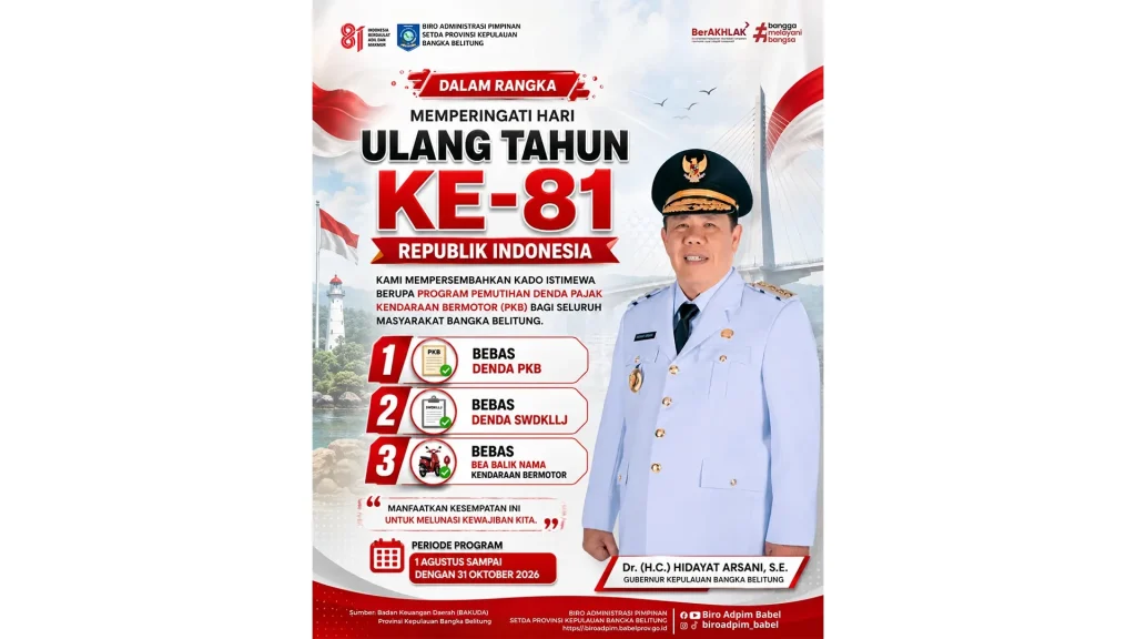 Pemprov Berlakukan Pemutihan Denda Pajak Kendaraan Bermotor hingga Oktober