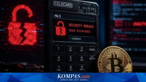 Peretasan Dompet Kripto Coldcard: 1.367 Bitcoin Raib, Kerugian Capai Triliunan Rupiah