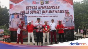 Peringati HUT RI, Polda Sumsel Gelar Layanan Kesehatan dan Samsat Keliling