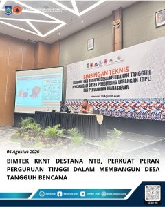 Perkuat Ketahanan Desa, Bimtek KKNT Destana NTB Libatkan Perguruan Tinggi