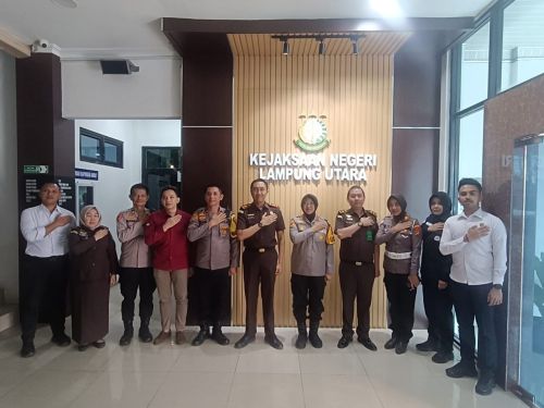 Perkuat Sinergi, Polres Lampung Utara dan Kejaksaan Komitmen Wujudkan Penegakan Hukum Terpadu
