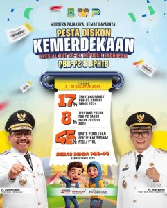 Pesta Diskon Kemerdekaan: Pemkot Tangerang Beri Potongan Pajak Hingga 45%, Sachrudin Ajak Warga Manfaatkan