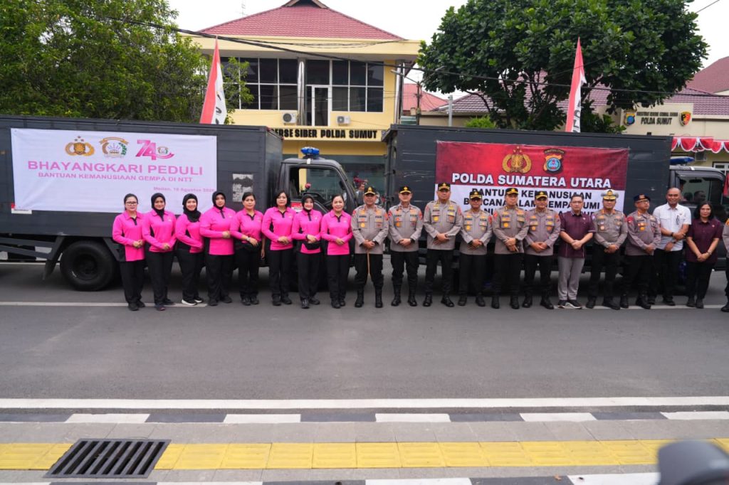 Polda Sumut Kirim 25 Ton Bantuan Kemanusiaan Tahap Awal untuk Korban Gempa NTT