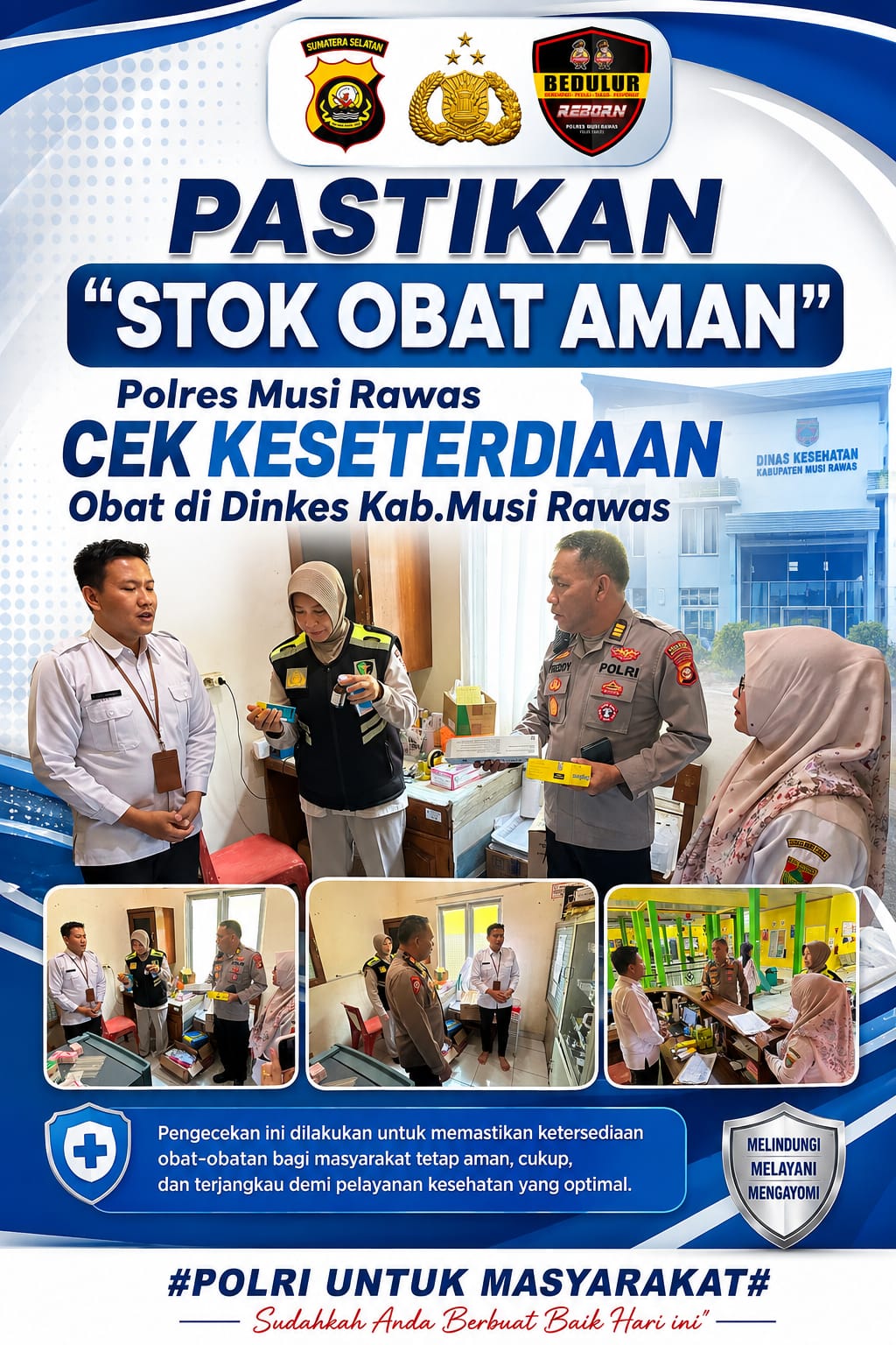 Polres Musi Rawas Pastikan Ketersediaan Obat dan Logistik Kesehatan di Dinkes