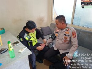 Polres Ogan Ilir Periksa Kesehatan Personel BKO Karhutla Polda Sumsel
