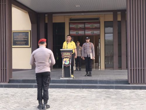 Polres Tulang Bawang Barat Adakan Apel Pagi dan Olahraga Bersama