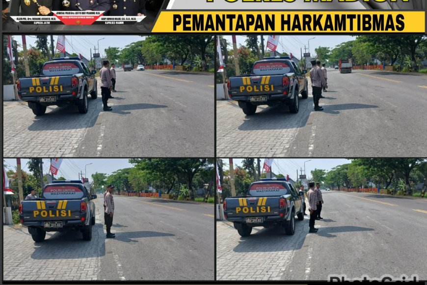 Polsek Balerejo Gelar Patroli Strong Point di Jalur Madiun-Surabaya untuk Cegah Kriminalitas dan Kecelakaan