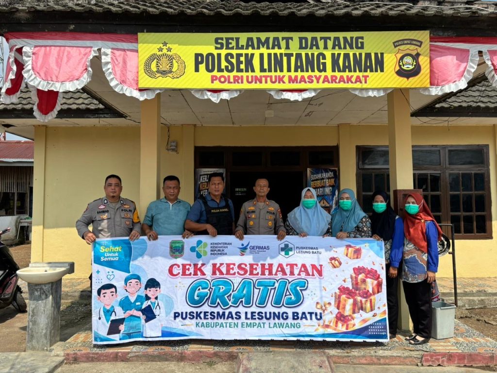 Polsek Lintang Kanan Bersama Puskesmas Lesung Batu Gelar Pemeriksaan Kesehatan Gratis untuk Personel