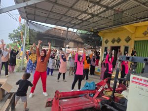 Polsek Muara Kuang, Bhayangkari, dan Warga Bersatu dalam Kegiatan Olahraga Bersama