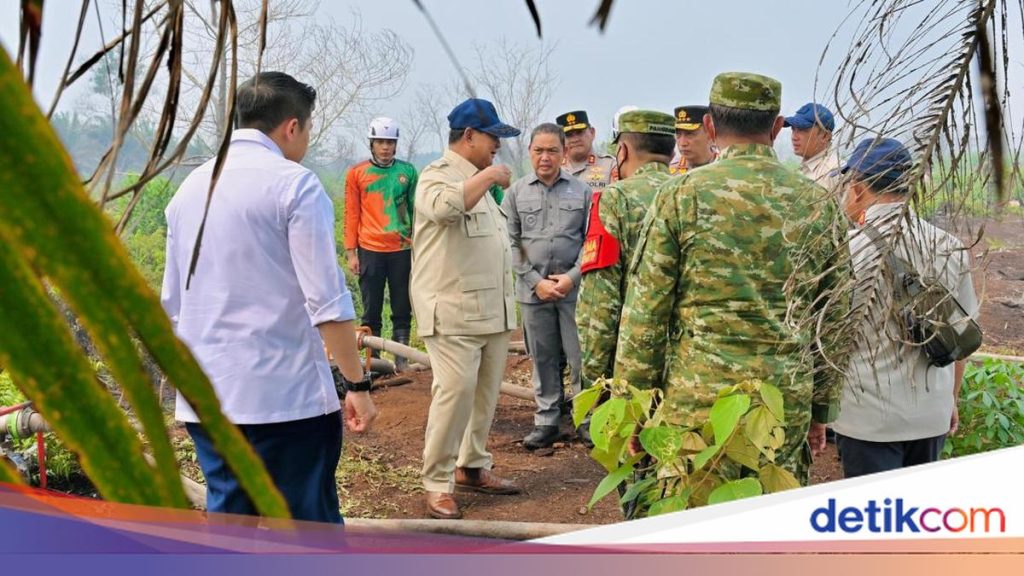 Prabowo Beri Arahan Langsung soal Karhutla saat Tinjau Kalimantan
