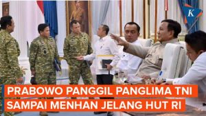 Prabowo Gelar Pertemuan dengan Menhan, Panglima, dan Kepala Staf TNI Jelang HUT RI: Ada Sinyal Khusus?