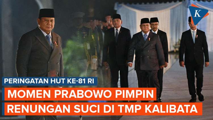 Prabowo Pimpin Renungan Suci di TMP Kalibata Menjelang HUT ke-81 RI