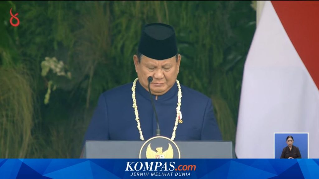 Prabowo Sampaikan Doa untuk Korban Bencana di Sumatera dan NTT dalam Upacara HUT RI