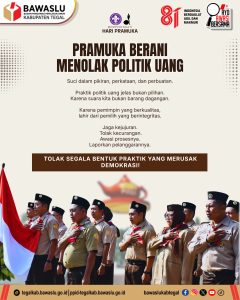 Pramuka Garda Terdepan Tolak Politik Uang: Suara Rakyat Bukan Komoditas