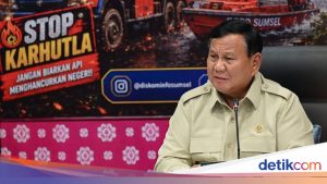 Presiden Prabowo Beri Perhatian Serius pada Karhutla Jambi dan Lampung, Apresiasi Kerja Petugas Lapangan