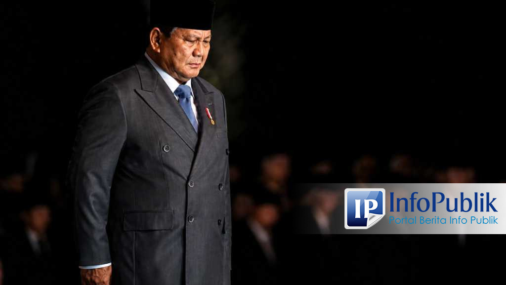 Presiden Prabowo Mengheningkan Cipta dalam Renungan Suci untuk Menghormati Para Pahlawan