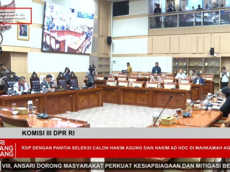 Rapat Dengar Pendapat Komisi III DPR dengan Pansel Calon Hakim Agung, Ini Poin Utama yang Dibahas