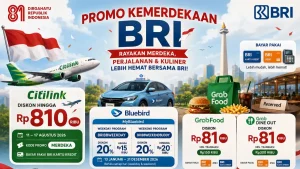 Rayakan HUT ke-81 RI, BRI Hadirkan Promo Spesial Travel dan Kuliner untuk Nasabah