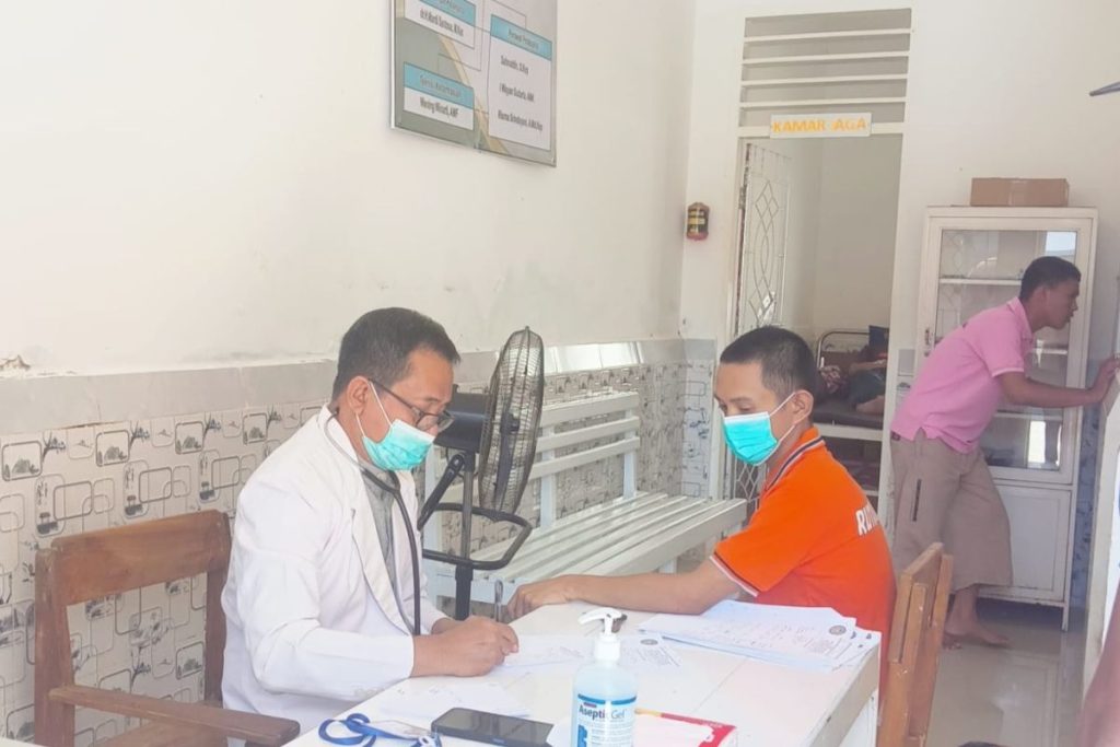 Rutan Unaaha dan Dinkes Bersama Periksa Kesehatan serta Deteksi Penyakit Warga Binaan