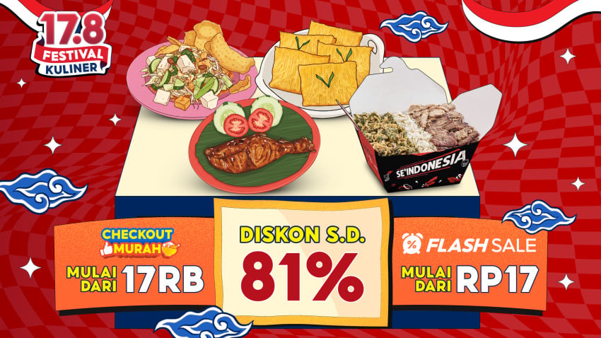 ShopeeFood Rayakan HUT RI ke-81 dengan Festival Kuliner Lokal, Promo Mulai Rp17