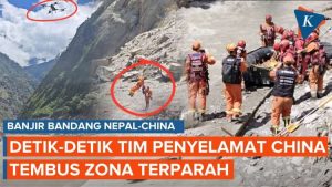 Tim Penyelamat China Tembus Zona Bencana Terparah di Dekat Perbatasan Nepal