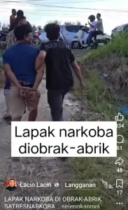Video Viral Penangkapan Pengedar Narkoba, Komentar Warga Bongkar Lokasi Peredaran yang Perlu Ditindak