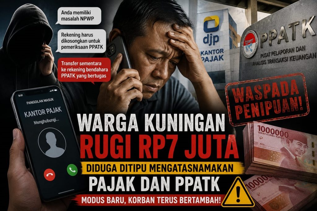 Warga Kuningan Rugi Rp7 Juta Akibat Penipuan Mengatasnamakan Petugas Pajak dan PPATK