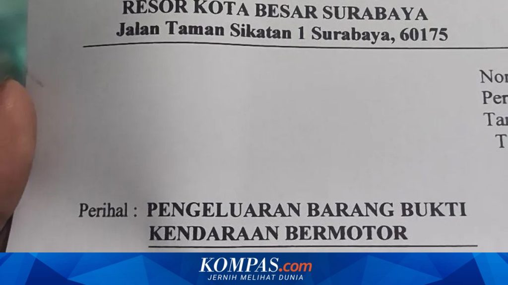 Warga Surabaya Diperas Rp 1 Juta saat Urus Surat Pengeluaran Motor Kecelakaan