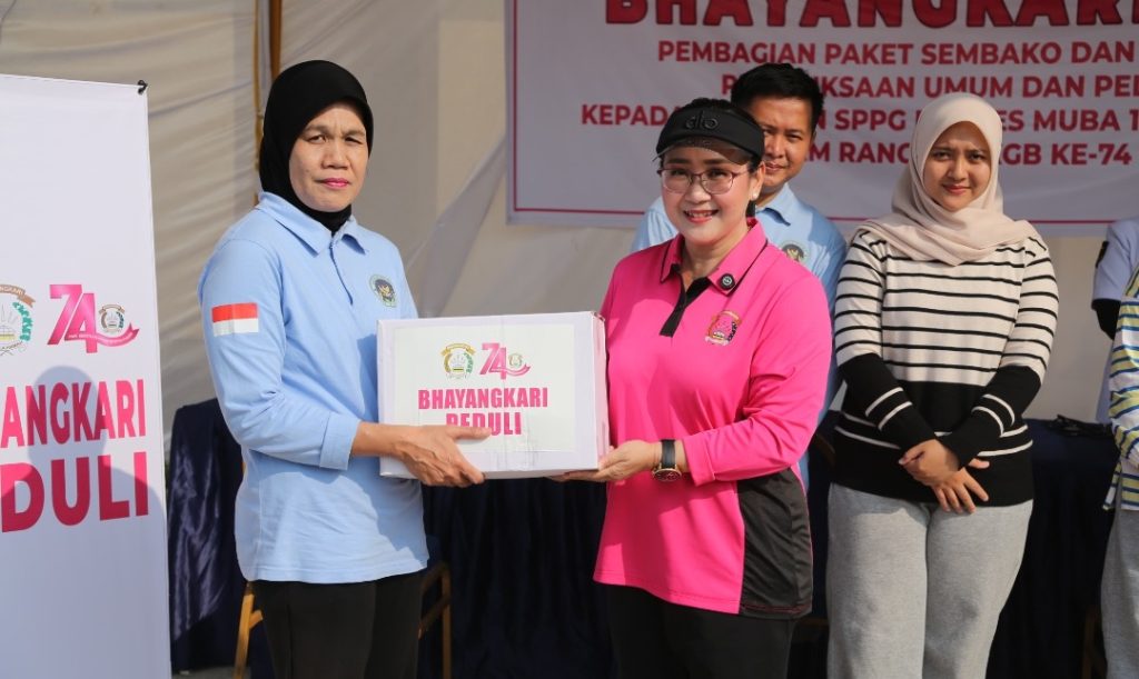 Bhayangkari Polres Muba Sambut HKGB ke-74 dengan Bakti Kesehatan untuk 50 Relawan SPPG