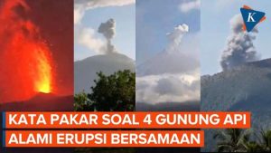 Empat Gunung Api Meletus Serentak: Adakah Keterkaitan? Penjelasan Ahli Kebencanaan