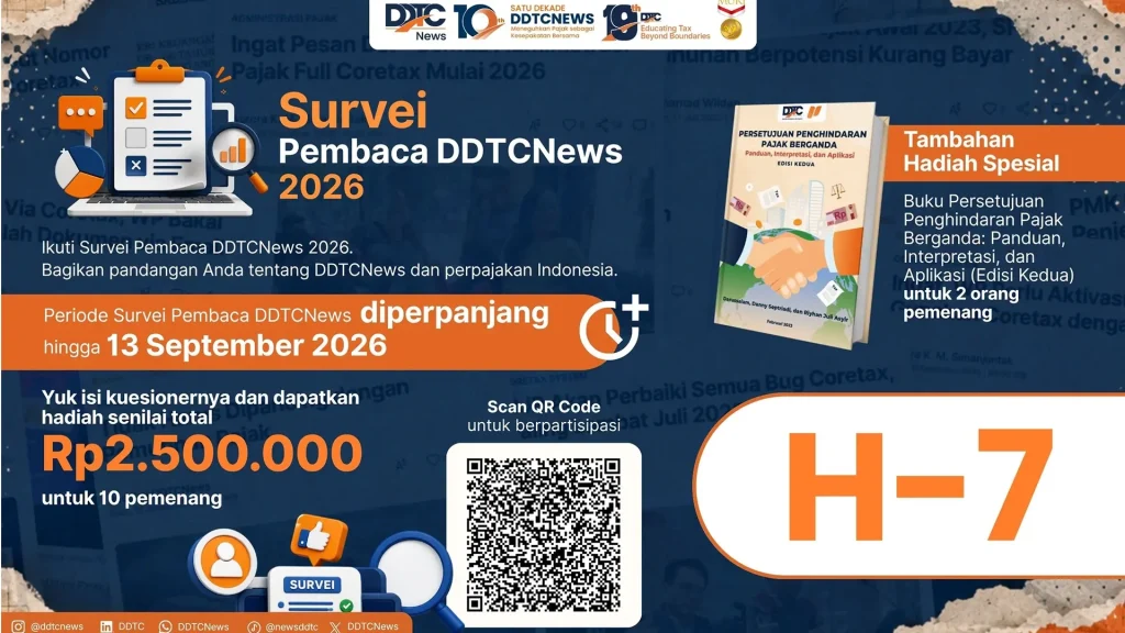 Ikuti Survei Pembaca DDTCNews, Raih Hadiah Uang Tunai dan Buku Menarik