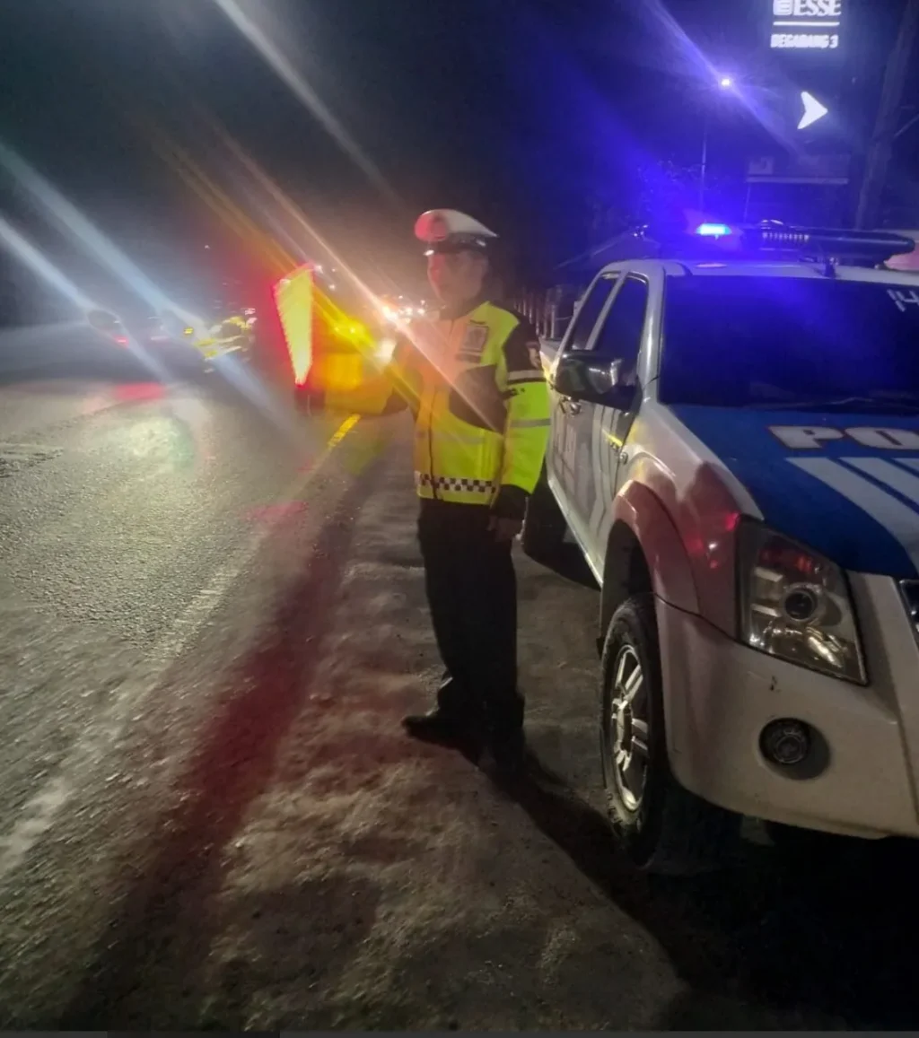 Patroli Malam Satlantas Polres Lampung Selatan di Jalinsum Natar untuk Cegah Kriminalitas dan Kecelakaan