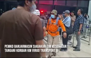 Pemko Banjarmasin Kerahkan Tim Medis untuk Korban Kecelakaan KM Virgo Transport 8