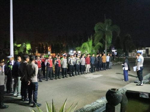 Polres Lampung Utara Siagakan Personel Tiap Malam Minggu: Antisipasi Bencana dan Jaga Kondusivitas Kamtibmas