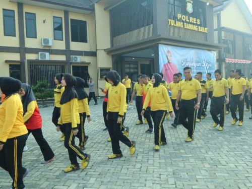 Polres Tulang Bawang Barat Adakan Apel Pagi dan Olahraga Bersama pada 4 September 2026