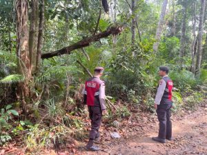 Polsek Daik Lingga Intensifkan Patroli di Wilayah Rawan Bencana untuk Jamin Keamanan Warga