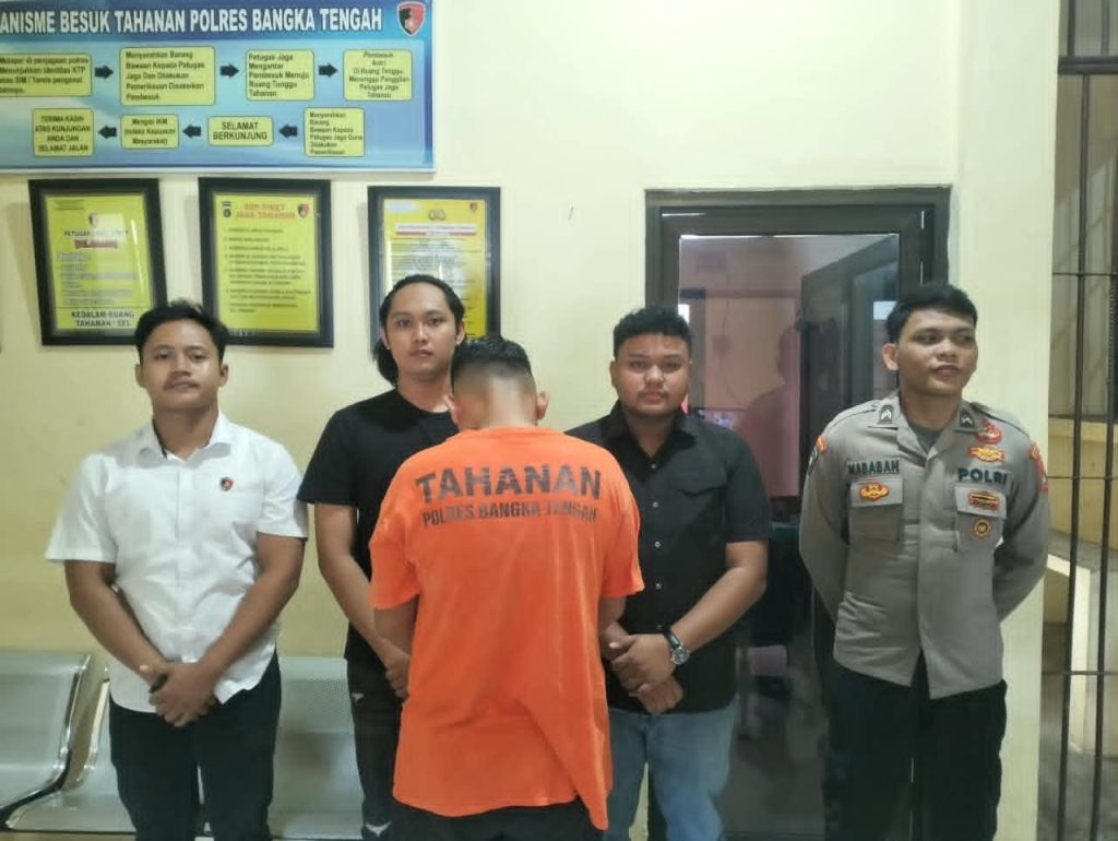 Tim Gabungan URC Polda Babel dan Polres Bangka Tengah Amankan Pelaku Penipuan Berkedok Oknum Polisi