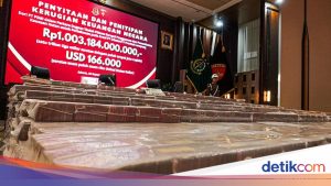 Uang Sitaan Rp 1 Triliun Lebih Ditata Rapi, Jaksa Pamerkan di Hadapan Publik