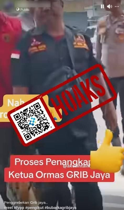 Viral Hoax: Video Penangkapan Ketua GRIB Jaya di Tahun 2026, Simak Fakta Sebenarnya!